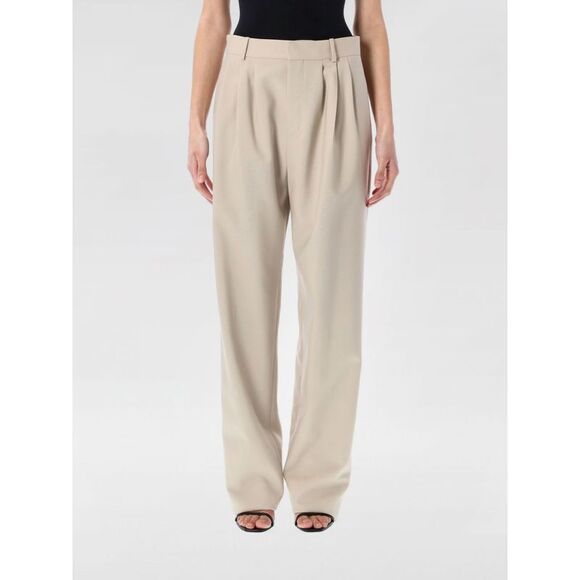 Saint Laurent Pants Woman Beige